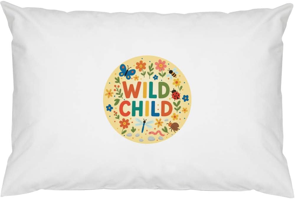 Azeeda 2 x 'Wild Child' Cotton Pillow Cases (PW00042994)