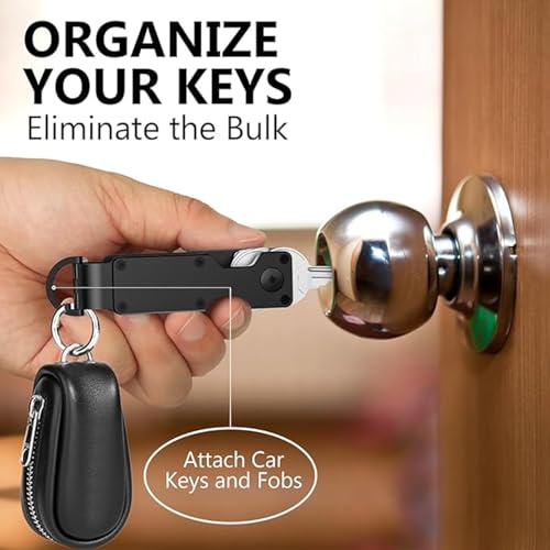 Key Organizer, Schlüssel Organizer, Metallische Schlüsselbox, Schlüsselanhänger, Kompakter Schlüsselhalter aus Metall, Zur Aufbewahrung, Kompakt Und Langlebig für Herren und Damen (Grün) (Grün)
