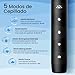 Oclean Flow Sonic Electric Toothbrush, 180 Days Battery Life, 76000 VPM Motor, 5 Modes, IPX7 Waterproof, 2 Min Timer & 30s Reminder, USB C Rechargeable, Black