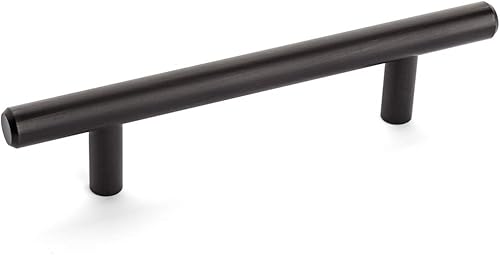 Cosmas Paquete de 25 tiradores de bronce aceitado 305-4ORB para gabinete, estilo europeo, manijas de barra – centros de agujero de 4 pulgadas,