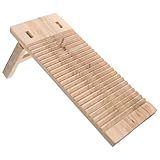 FIXOSHEE Holz Waschbrett Anti rutsch Waschbrett für Handwäsche Verdicktes Wäschebrett aus Massivem Holz mit Fußstütze Langlebiges Wäschewaschbrett für Schonende Kleidungspflege