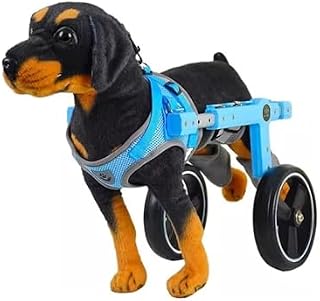 Dog Wheelchair for Disabled Dogs - 2-Wheel Mobility Aid Trolley for 4.4-20 lbs, Arthritis & Stroke Support, Pet Recovery Cart, Hind Leg Brace