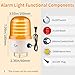 Industrial LED Rotating Warning Light, AC110V Red Strobe Light for Public Emergency Alarms, Indoor/Outdoor Safety Siren with Volume Adjustment/Plug and Buzzer (Yellow PRO(0-130dB,AC110V))