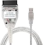 Taotao K+CAN Cable with Switch FT232RL K+D CAN USB Interface Cable Car Ediabas K+ Dcan USB OBD2 OBDii Diagnostic Scanner for BMW Work with NCS Expert Tool32