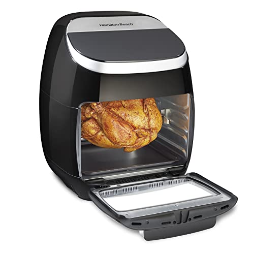 Hamilton Beach 11.6 Qt Digital Air Fryer Oven With Rotisserie, 8 Pre-Set Functions Including Dehydrator, Roaster & Toaster, 1700W, Black (35073) #TOP2