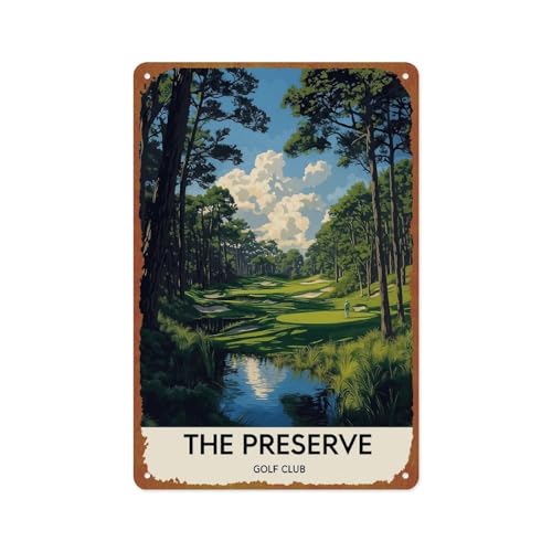 SXUZUSF Preserve Golf Club Carmel California Metal Sign 12x8