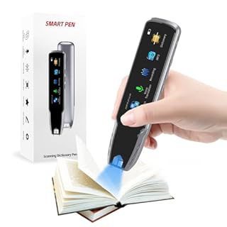 Wellanpower Translation Pen, OCR Digital Reading Pen with 112 Language, Translation Device with 3.69 Inch Touch Screen, Smart Pen for Instant Voice Translator for Study, Travel, Business