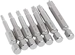 Torx Star 5 Point Screwdriver Bits Sets,Magnetic Security Tamper Proof Torx Head Screw Driver Bit Set T10-T40-2 Inch Length (2 Set 7Pcs)
