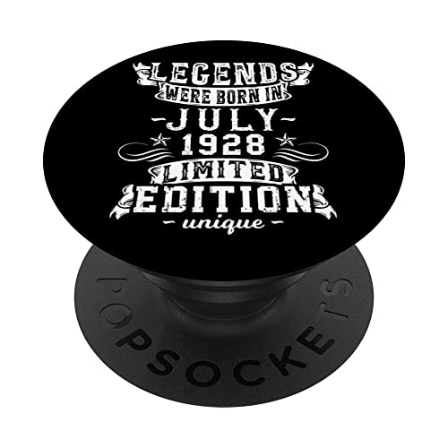 Cumpleaños Julio 1928 Edición Limitada Regalo Legend July PopSockets PopGrip Intercambiable