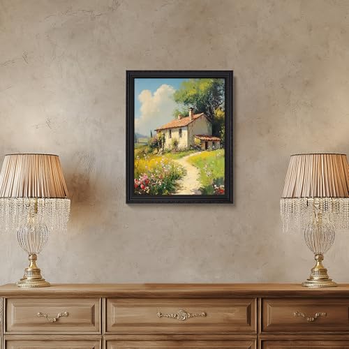 Image of eletecpro 11x14 Vintage Picture Frame, Glass Cover, Black, 2-Pack