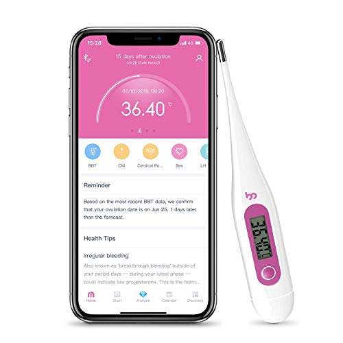 Basal Body Thermometer - High Accuracy Thermometer for Ovulation - Fertility Tracking