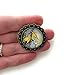 Lilac and Canary Pin - Vintage inspired Brooch - Handmade