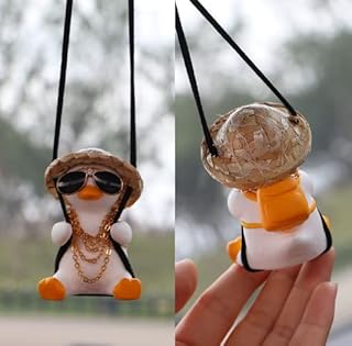 Rear View Mirror Hanging Accessories: Swinging Duck Car Accessories Car Mirror Hanging Accessories Rear View Mirror Cute Car Decorations Interior for Rear View Mirror