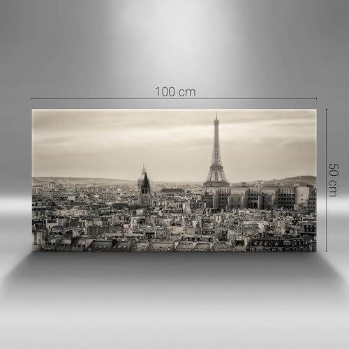 Tableau Tour Eiffel pour habiller un grand mur vide 100x50cm - 4
