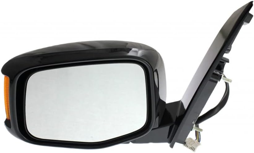 For Honda Odyssey 2011 2012 2013 Door Mirror Driver Side | Power | Heated | w/Signal Indicator | Textured | Replacement For 76250-TK8-A31ZA | HO1320264