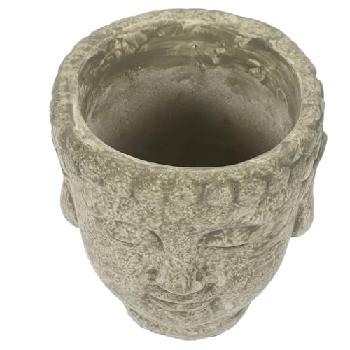 Pot de fleurs en ciment pour succulentes déco créative Bouddha - 2