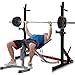 WnewTools [US Direct] Dipping Station 43.5~67.5inch High 13 Levels Adjustable Weight Lifting Bench Barbell Stand Fitness Gym Home 550 Pound Loading