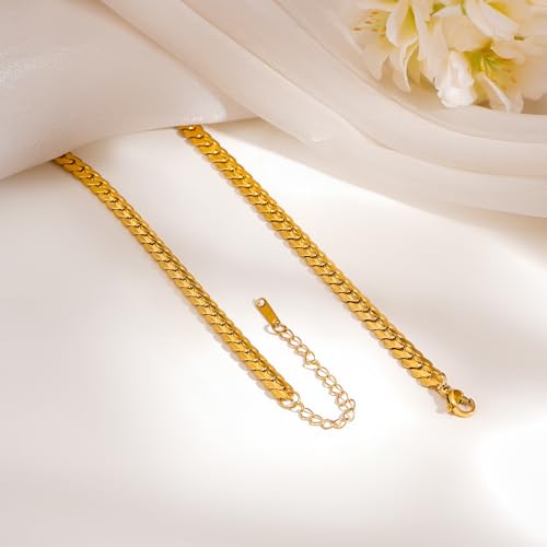 Image of Rubans Demi Fine Stainless Steel Pendant Chain Daily Gift for Women & Girls