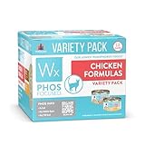 Weruva Wx Phos Focused, Chicken Formulas Variety Pack, 3oz Can (Pack of 12)