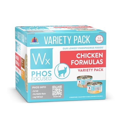 Weruva Wx Phos Focused Chicken Formulas Variety Pack 3oz Can (Pack of 12)