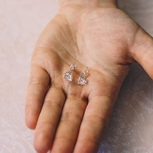 Mother and Daughter Quote Heart Earrings Quote Created with Zircondia® Crystals