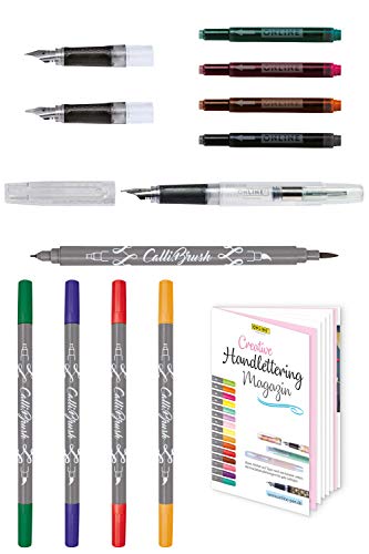 Kit de lettrage avec stylo plume calligraphie pour dessin et écriture créative