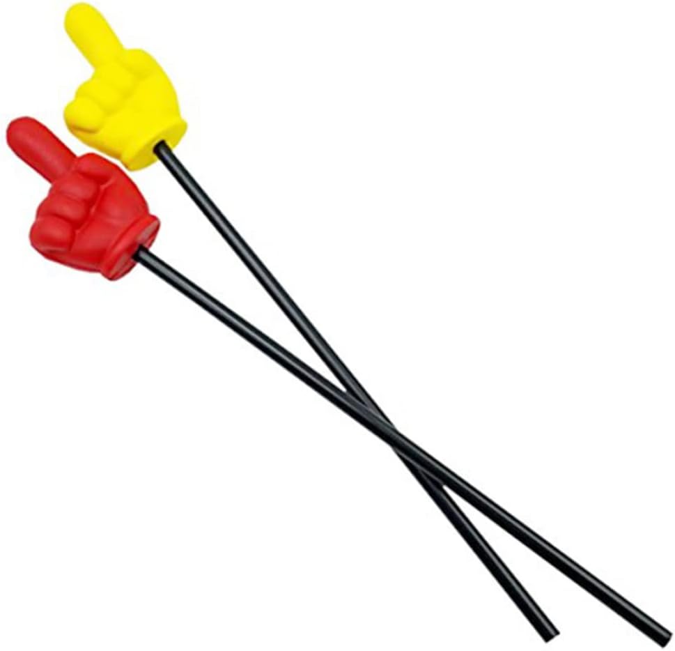 VumSyme Indoor and Outdoor Decoration, Pointing Stick Indication Stick with Index Finger Teachers Pointer for Party 2PCS Yellow Red Fashion Decoration Items : Office Products
