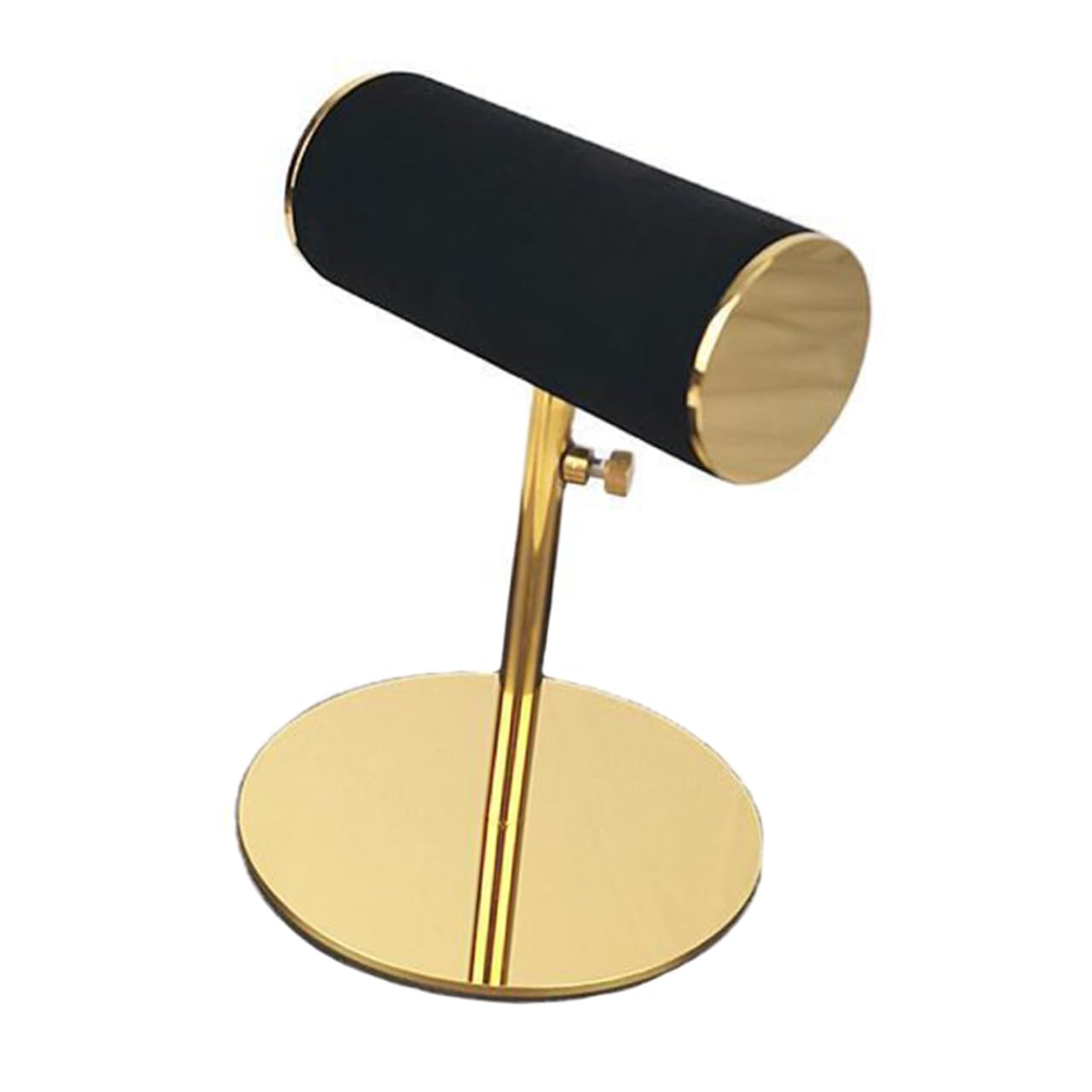 Healeved Espositore per Orologi in Acciaio Inox Flanella Nera, Supporto Pratico per Conservazione e Presentazione su Tavolo da Bellezza o Negozio
