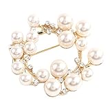 [Ｃｒｅａｍ ｄｏｔ．] クリームドット ブローチ フォーマル 卒業式 卒園式 入学式 入園式 セレモニー ママスーツ パール キュービックジルコニア ピン 【ゴールド×ワンサイズ】