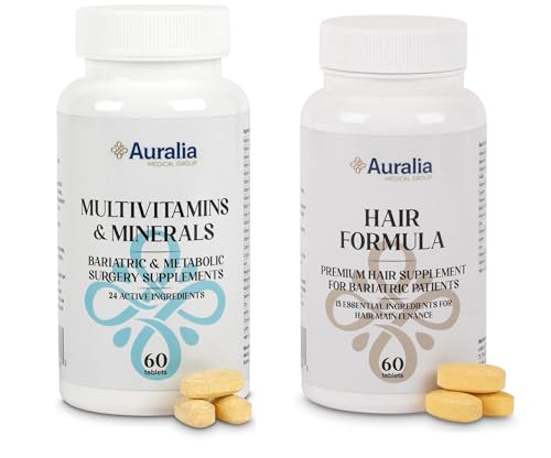 Bariatric Multivitamins & Hair with Iron & Calcium + Minerals 1 PER DAY Vitamins Gastric Bypass Sleeve Supplements 60 Tablets (2-month supply)