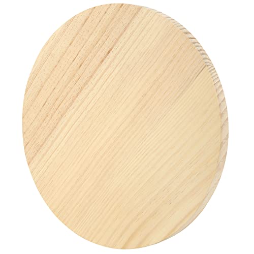 Sinjeun 2 Pack 12 Inches Round Wood Plaque, 3/4 Inch Thick Blank Wooden Hanging Sign, Unfinished Wood Boards With Hanging Hole For Diy Crafts #TOP4
