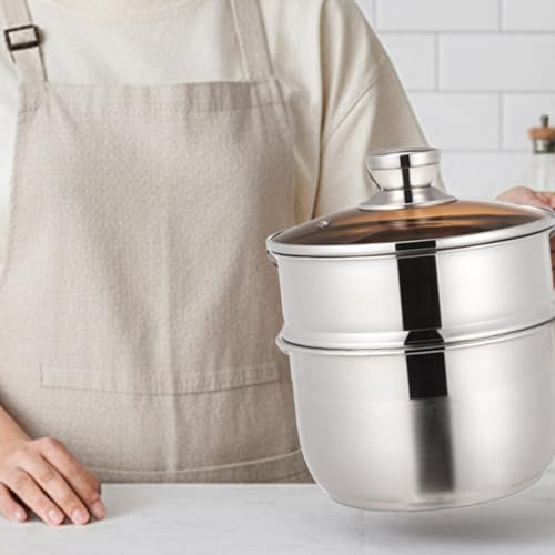 Cuiseur vapeur inox durable et son couvercle transparent de qualité