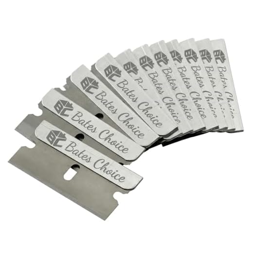 Bates- Single Edge Razor Blade, 50 pc, Razor Blades Scraper, Razor Blades Single Edge, Scraper Blades, Flat Razor Blade, One Edge Razor Blade, Single Sided Razor Blade, Single Edge Blades, Razor blade