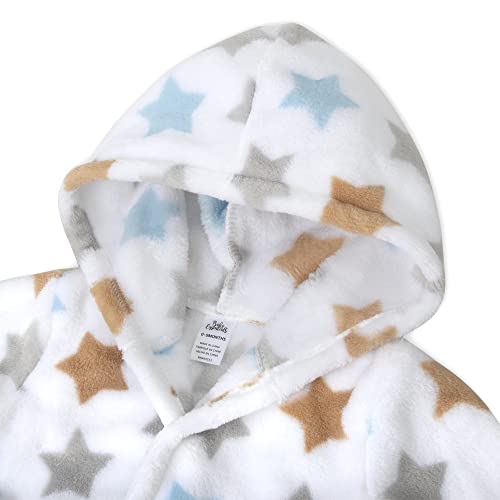 Baby Bathrobe Set For Boys And Girls 0-9 Months Baby Robe With Hood And Baby Gift Set Lovey (Shooting Stars + Puppy) #TOP1
