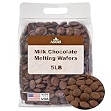 Milk Chocolate Melting Wafers – 5 LB Resealable Bag, Smooth & Velvety Chocolate for Baking, Candy, Dubai Chocolate Bars & Confections (Milk Chocolate)