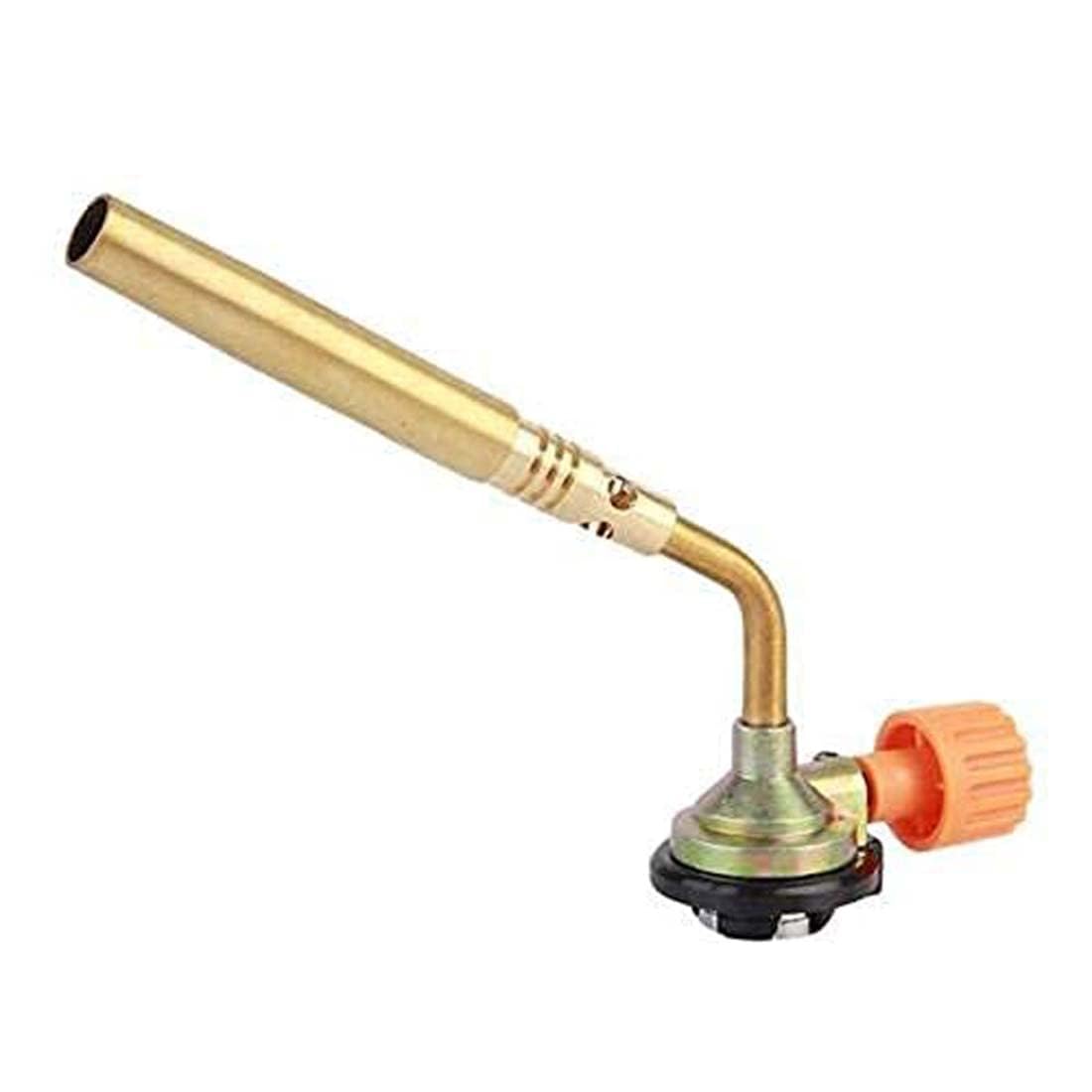 SPARESKARTSPARESKART Butane Gas Blow Torch Flamethrower Burner Camping Welding BBQ Tool Brass Pack of 1