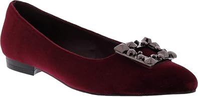 Bellini Fairy Women's Velvet Pump with Jewel Accent