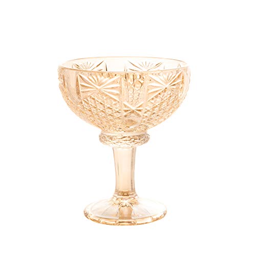 Conjunto 6 Taças de Sobremesa de Cristal Princess Champanhe 260ml - Wolff
