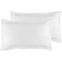 King Pillow Shams 20x36 Set of 2 White 600 TC 100% Egyptian Cotton