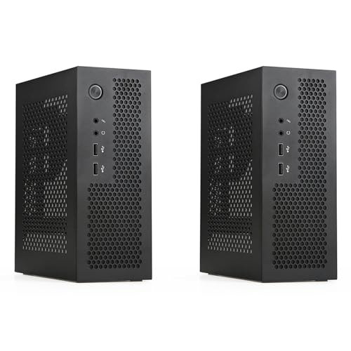 Bannik 2X A09 HTPC Rs[^[ P[X ~j ITX Q[~O PC V[V fXNgbv V[V USB2.0 Rs[^[ P[X ƒpRs[^[ P[X ubN