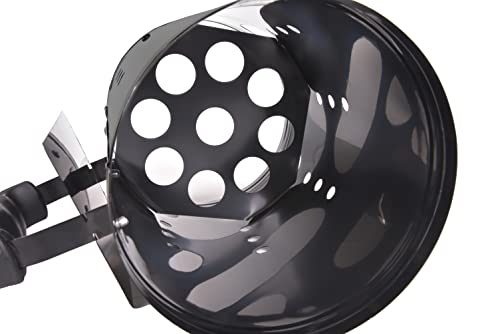 Bambelaa! Grillkohleanzünder Anzündkamin BBQ Grillanzünder Grillkamin Grillstarter Grill Holzkohle Ofen Anzünder Kohlestarter (Schwarz)