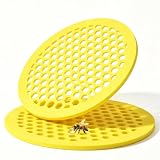 Elempony 2PCS Bee Watering Station for Garden, Floating Bee Water Feeder, EVA Foam Water Station for Outdoor Garden, Butterfly Feeder, Water Dish for Bird Bath, Pond, Patio, Pollinator Water Float