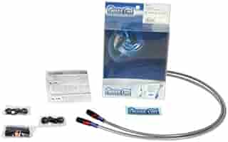 SwageLine メッシュブレーキホース1000mm 2本 SWAGE-LINE Z1000MKII/Z750FX2-3(78-81)用ステンメッシュ