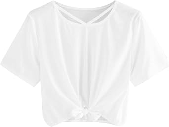 Women V Neck T-Shirt, Women Tops Knot T Shirts Top Sexy Casual Slim Fit T Shirts Long Sleeve Tops Basic Loose Tunic T Shirts