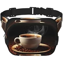 Brown A Cup of Coffee Fanny Pack for Man Women Waist Bag Adjustable Belt Bum Bags Chest Bag for Travel Sports Hiking Waist Packs