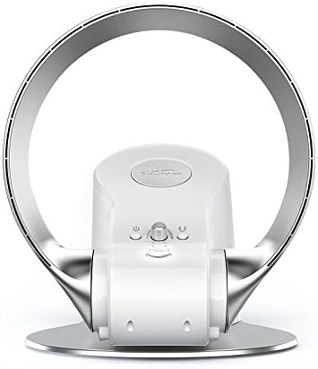 FirnFose 26W Power Only Cooling Portable electric remote control Floor Air Condition Cooling Fan intelligent table Bladeless fan Silver color