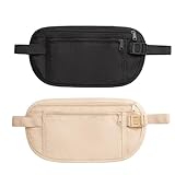 chauffe plat argent massif Ceinture de Voyage Sécurisée: Ce lot comprend 2 pochettes ceinture de voyage, une en noir et une en beige, chacune mesurant 14 × 25,5 cm. Leur format plat et compact les rend idéales pour ranger argent liquide, cartes bancaires, passeport, téléphone et autres objets précieux. Grâce à leurs compartiments zippés pratiques, elles assurent un rangement sûr et organisé lors de vos voyages, déplacements ou activités quotidiennes.