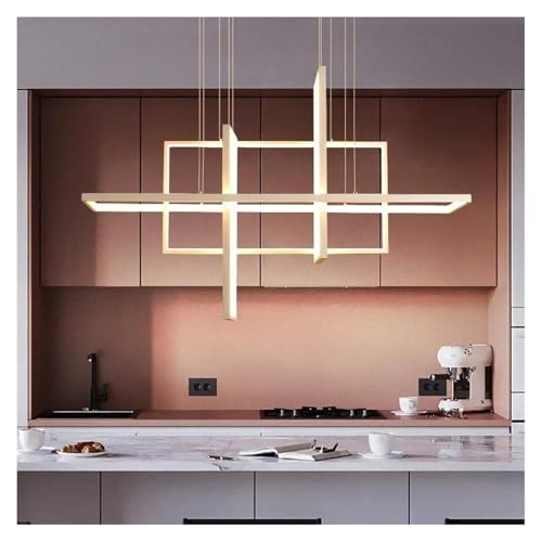 Éclairage chambre et salon lustre suspendu LED blanc anti-éblouissement