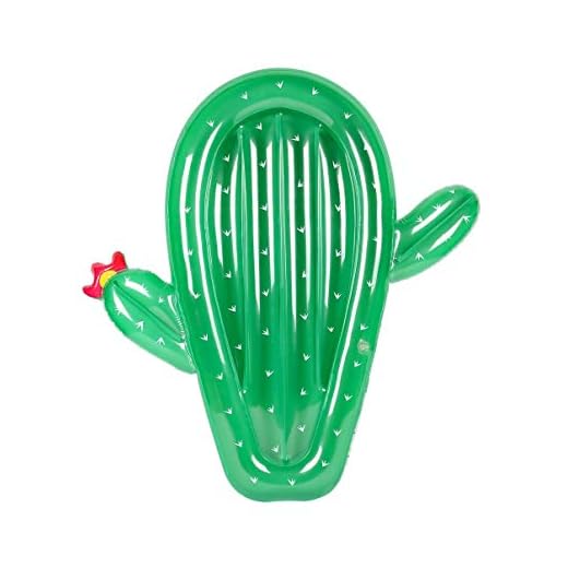 Airmyfun - Colchón Hinchable De Agua Gigante, Muy Cómodo, Para Piscina Y Playa, Cactus – Longitud: 120 Cm
