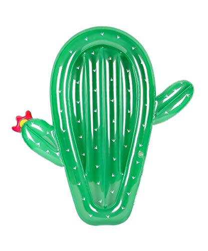 Airmyfun - Colchón Hinchable De Agua Gigante, Muy Cómodo, Para Piscina Y Playa, Cactus – Longitud: 120 Cm